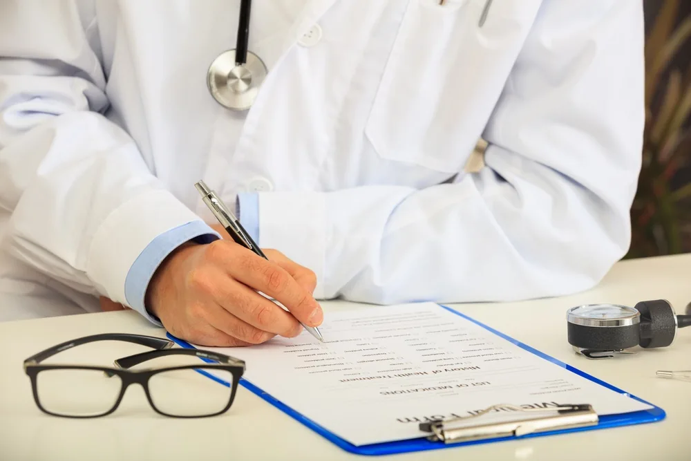 Photo accompanying the sworn translation of medical records
